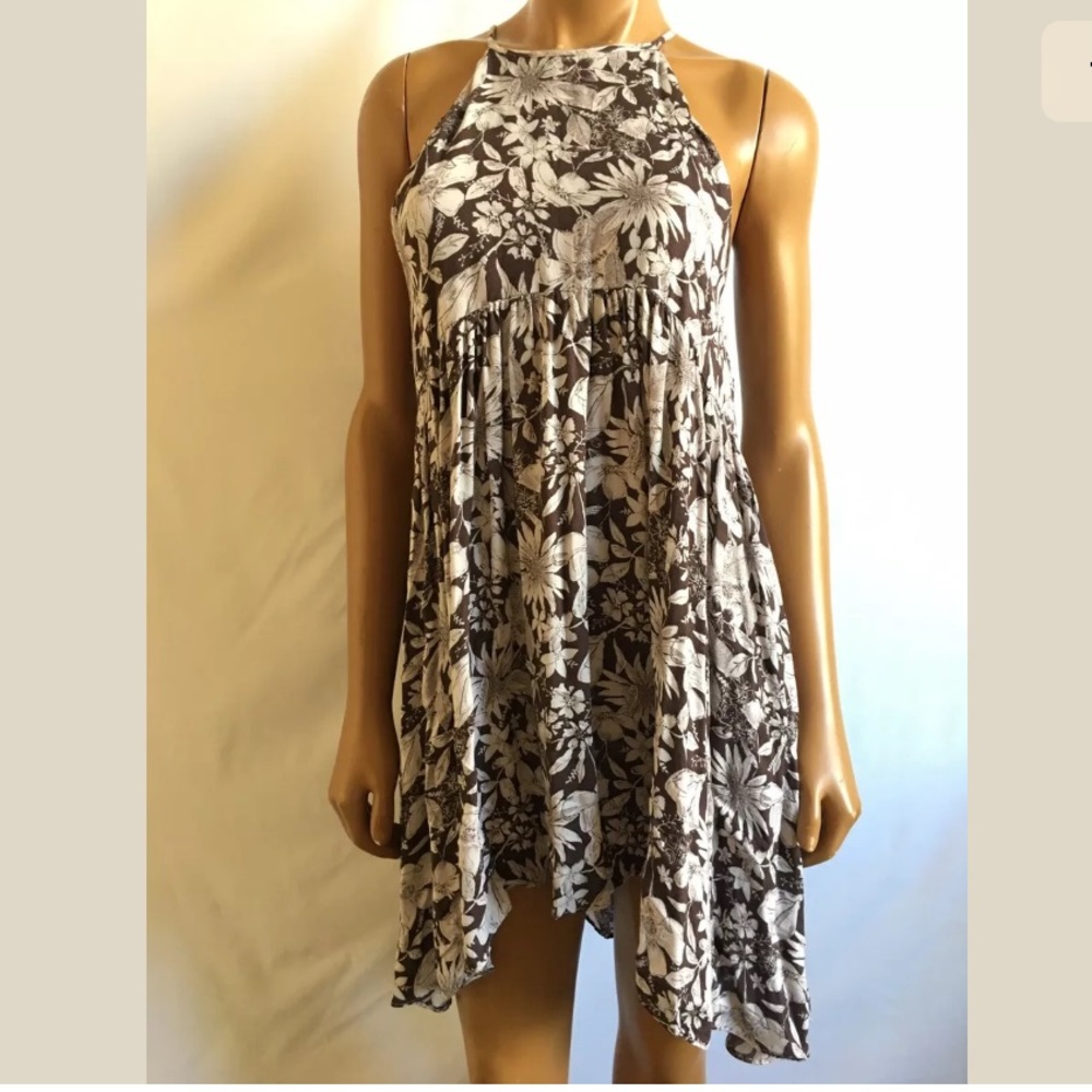 Kimchi Blue floral strap brown Dress XS